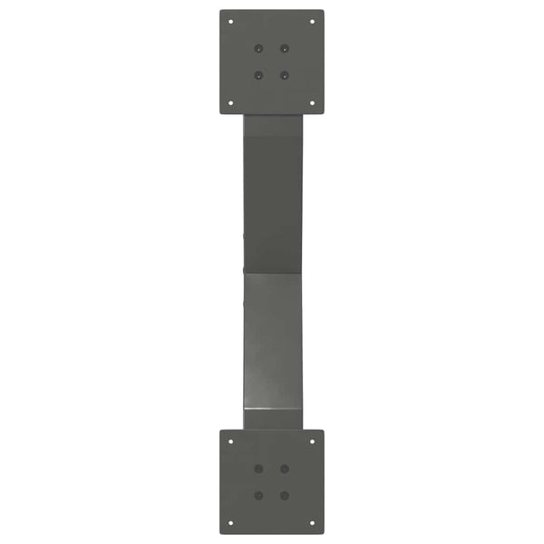 Antrasiitti sohvapöydän jalat x-muotoiset Pantil 70x(30-31)cm (2 kpl)