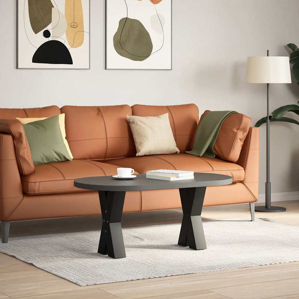 Musta sohvapöydän jalat x-muotoiset Pantil 28x(42-43)cm (2 kpl teräs)