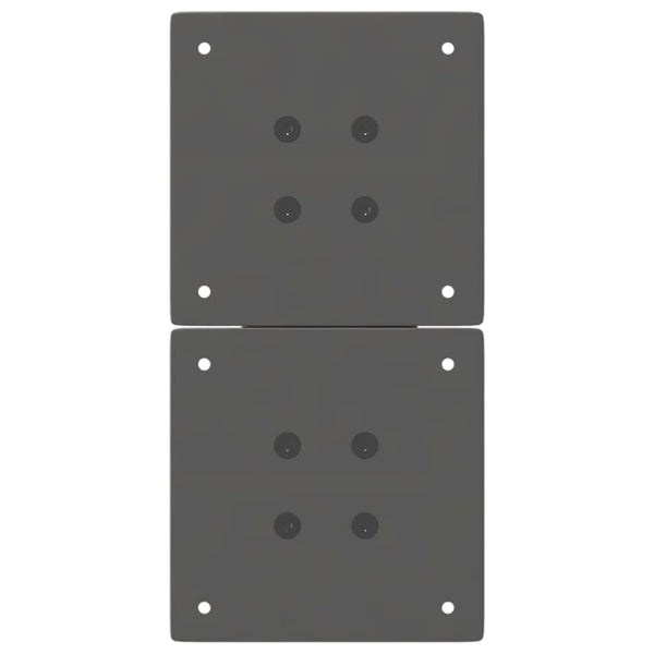 Antrasiitti sohvapöydän jalat x-muotoiset Pantil 28x(42-43)cm (2 kpl)