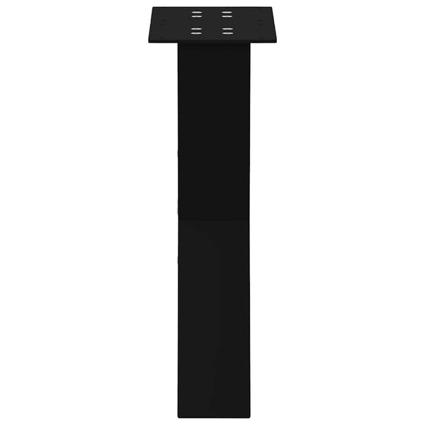 Musta sohvapöydän jalat x-muotoiset Pantil 38x(42-43)cm (2 kpl teräs)