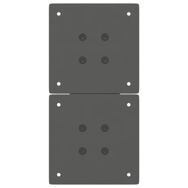 Antrasiitti sohvapöydän jalat x-muotoiset Pantil 38x(42-43)cm (2 kpl)