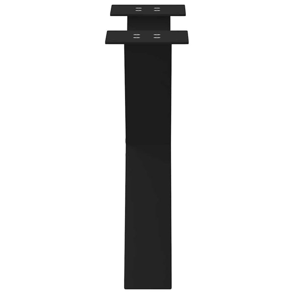 Sohvapöydän jalat X-muotoiset 2 kpl musta 60x(42-43) cm teräs