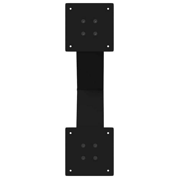 Musta ruokapöydän jalat x-muotoiset Pantil 50x(72-73)cm (2 kpl teräs)