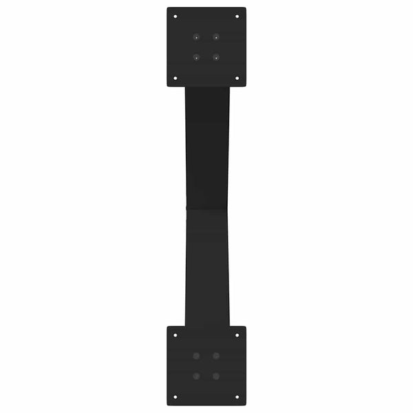 Musta ruokapöydän jalat x-muotoiset Pantil 70x(72-73)cm (2 kpl teräs)