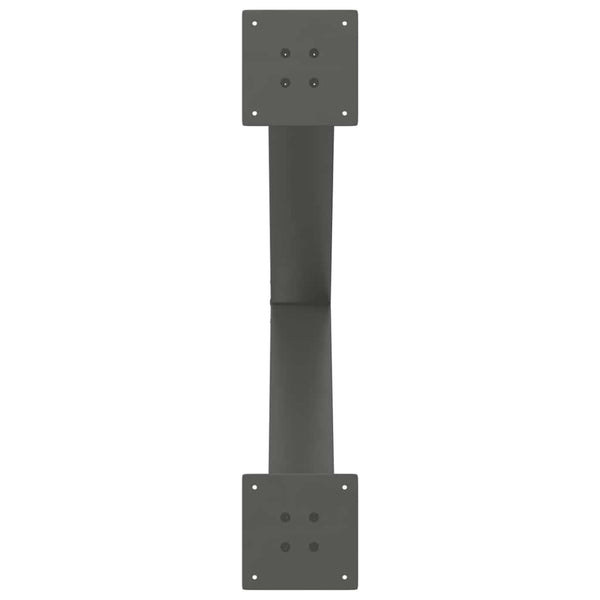 Antrasiitti ruokapöydän jalat x-muotoiset Pantil 70x(72-73)cm (3 kpl)