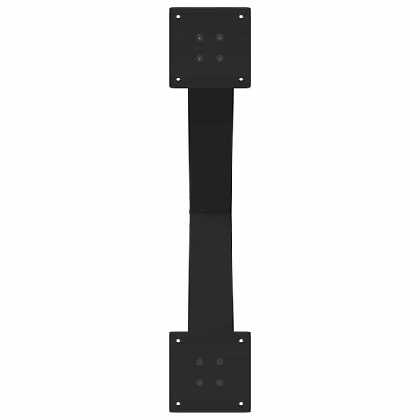 Musta ruokapöydän jalat x-muotoiset Pantil 80x(72-73)cm (3 kpl teräs)