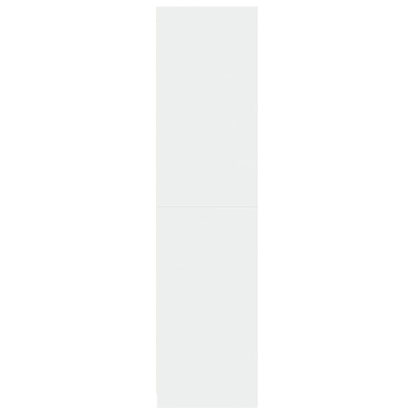 Vaatekaappi valkoinen 30x50x200 cm tekninen puu