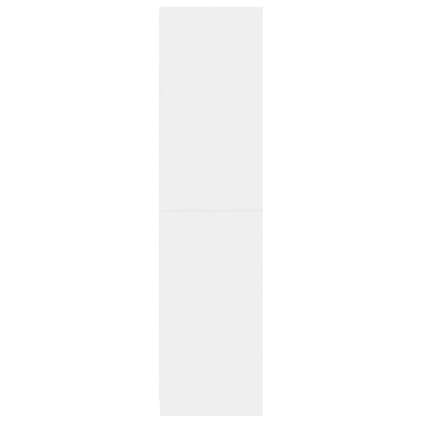 Vaatekaappi valkoinen 30x50x200 cm tekninen puu