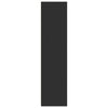 Vaatekaappi musta 30x50x200 cm tekninen puu