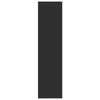 Vaatekaappi musta 50x50x200 cm lastulevy