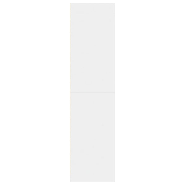 Vaatekaappi valkoinen 80x50x200 cm tekninen puu