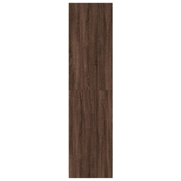 Vaatekaappi ruskea tammi 100x50x200 cm tekninen puu
