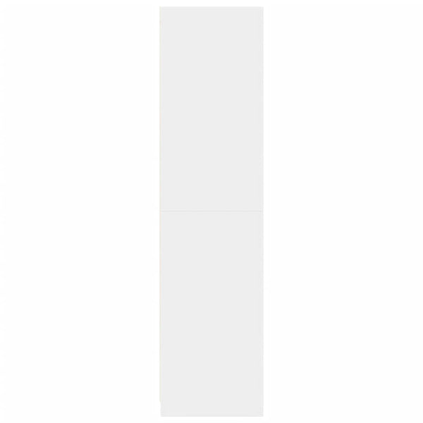 Vaatekaappi valkoinen 30x50x200 cm tekninen puu