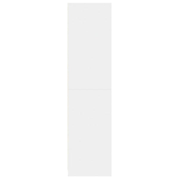 Vaatekaappi valkoinen 30x50x200 cm tekninen puu