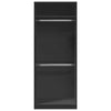 Vaatekaappi musta 80x50x200 cm tekninen puu
