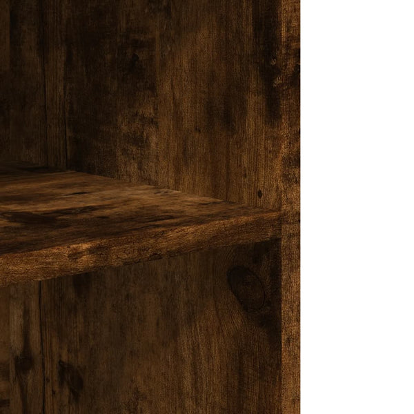 Sivupöytä pyörillä savutammi 55x60x78 cm tekninen puu