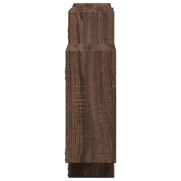 Ruskea seinähylly Iohana 159x18x65cm (puinen)