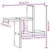Savutammi seinähyllyt Eviz 38x12x38cm (2 kpl puinen)