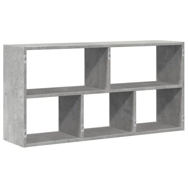 Seinähylly betoninharmaa 100x25x50 cm tekninen puu