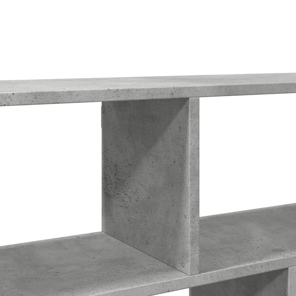 Seinähylly betoninharmaa 100x25x50 cm tekninen puu