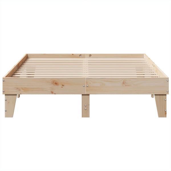 Sängynrunko ilman patjaa 150x200 cm täysi mänty