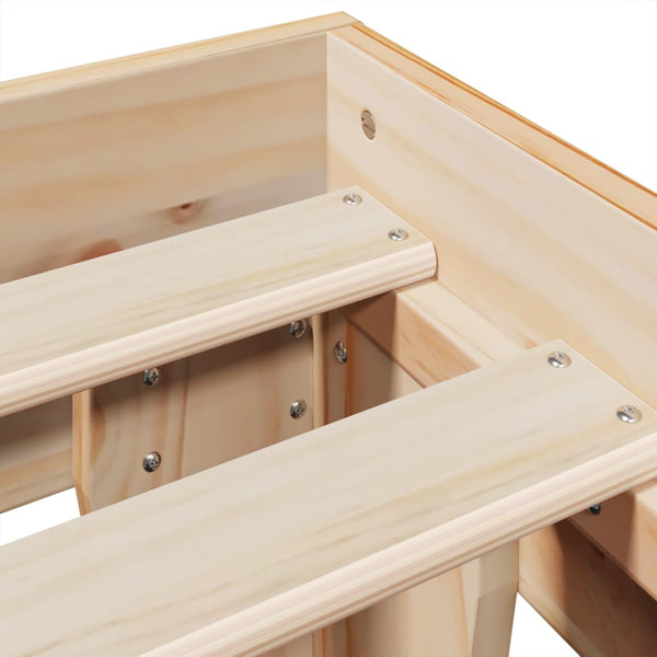 Sängynrunko ilman patjaa 150x200 cm täysi mänty