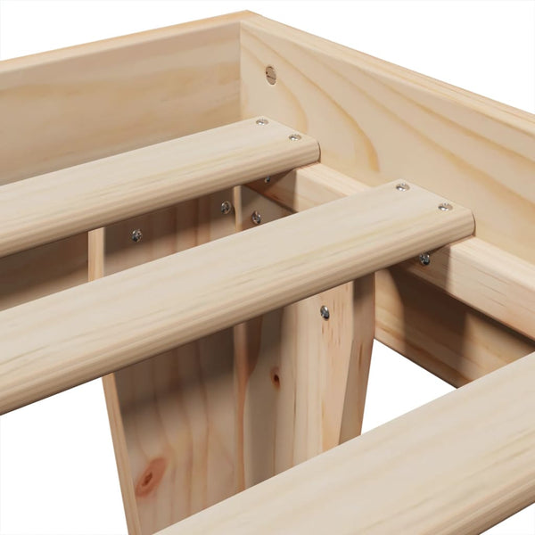 Sängynrunko ilman patjaa 100x200 cm täysi mänty