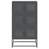 Antrasiitti highboard Elmar 68x39x123cm (terästä)
