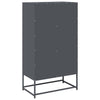Antrasiitti highboard Socrati 68x39x123cm (terästä)