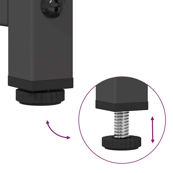 Musta kaappi Chong 68x39x111,5cm (teräs)