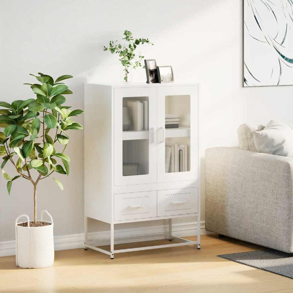 Valkoinen kaappi Chong 68x39x111,5cm (teräs)