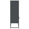 Antrasiitti highboard Andonia 68x39x123cm (terästä)