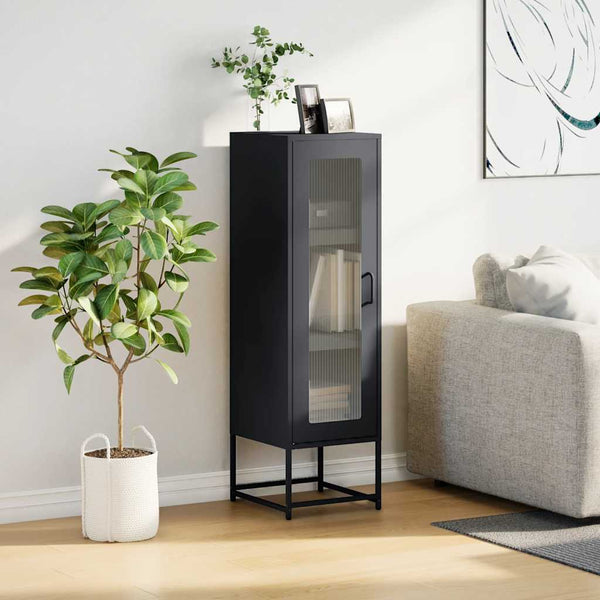 Antrasiitti highboard Saledin 36x39x123cm (kylmävalssattu teräs)