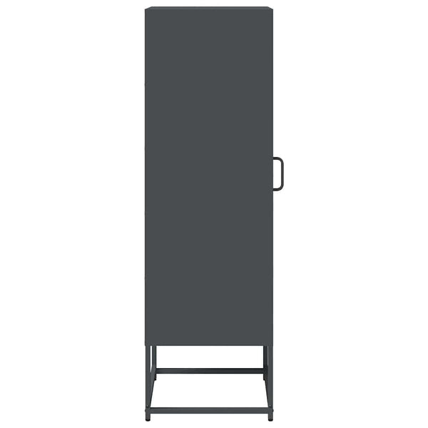Antrasiitti highboard Saledin 36x39x123cm (kylmävalssattu teräs)
