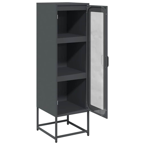 Antrasiitti highboard Saledin 36x39x123cm (kylmävalssattu teräs)