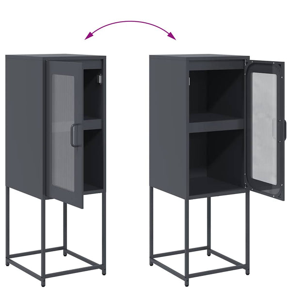 Antrasiitti senkki Pandelina 36x39x107cm (kylmävalssattu teräs)