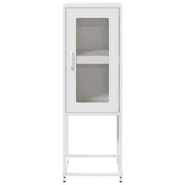 Valkoinen senkki Pandelina 36x39x107cm (kylmävalssattu teräs)