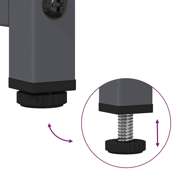 Antrasiitti senkki Aldo 100,5x39x107cm (kylmävalssattu teräs)