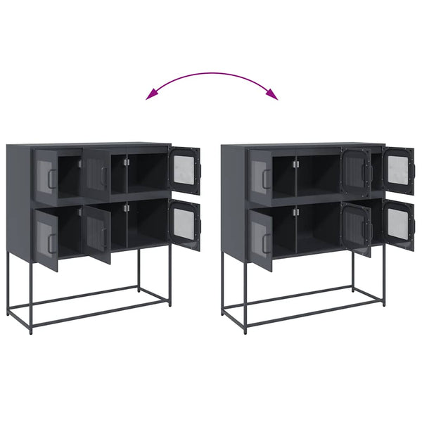 Antrasiitti senkki Labau 100,5x39x107cm (kylmävalssattu teräs)