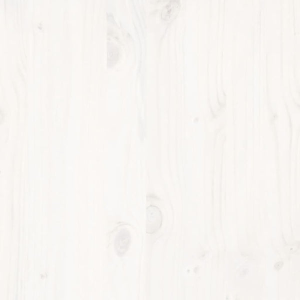 Sängynrunko ilman patjaa valkoinen 140x190 cm täysi mänty