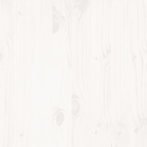 Sängynrunko ilman patjaa valkoinen 135x190 cm täysi mänty