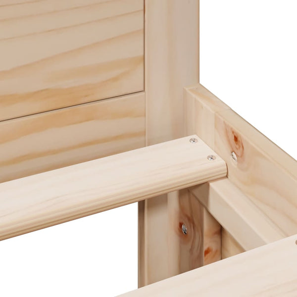 Sängynrunko ilman patjaa 140x200 cm täysi mänty