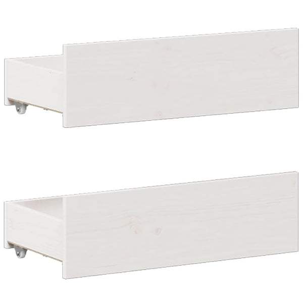 Sängynrunko ilman patjaa valkoinen 140x200 cm täysi mänty