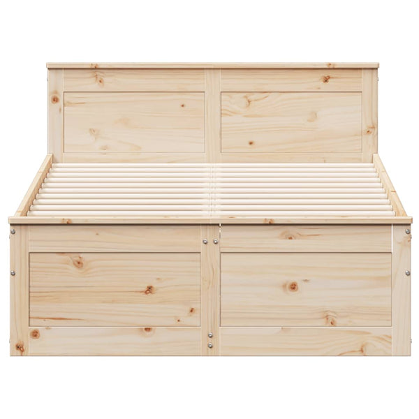 Sängynrunko ilman patjaa 135x190 cm täysi mänty