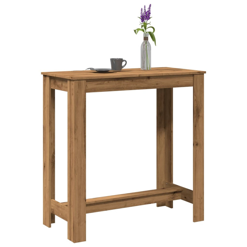 Baaripöytä artesaani tammi 102x50x103,5 cm tekninen puu