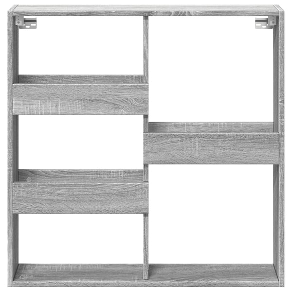 Seinäkaappi harmaa Sonoma 80x15x80 cm tekninen puu