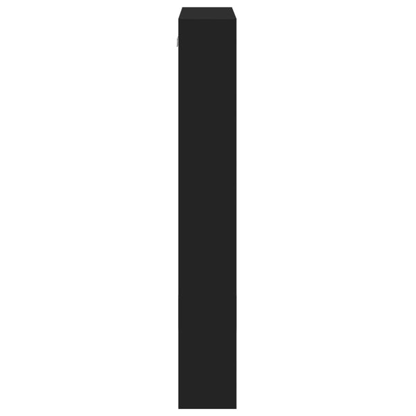 Seinäkaappi musta 50x15x100 cm tekninen puu