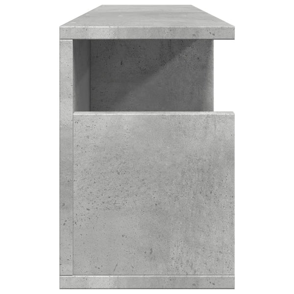 Seinäkaappi 80x20x30 cm betoninharmaa tekninen puu
