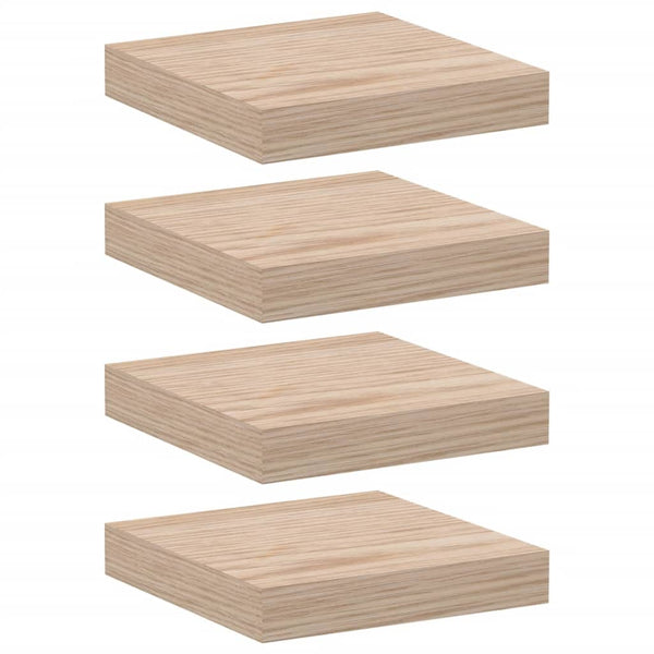 Kelluvat hyllyt 4 kpl 23x23,5x4 cm tekninen puu