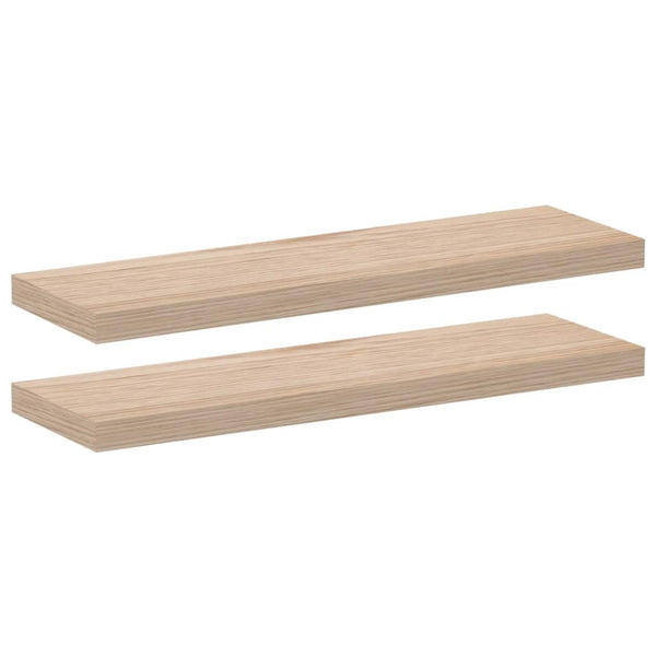 Kelluvat hyllyt 2 kpl 80x23,5x4 cm tekninen puu